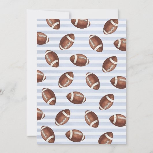 Football 1st Birthday Invitation 招待状 (裏面)