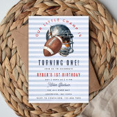 Football 1st Birthday Invitation 招待状