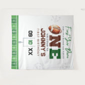 Football 1st Birthday Photo Backdrop タペストリー (正面(横))