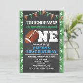 Football 1st First Birthday Chalkboard Invitation 招待状 (スタンド正面)
