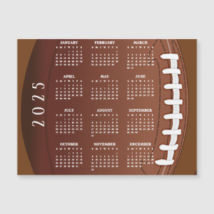 Football 2025カレンダー磁気カード