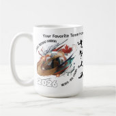 Football 2026 Coffee Mug– Mexico USA Canada Design コーヒーマグカップ (左)