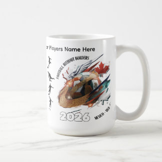 Football 2026 Coffee Mug– Mexico USA Canada Design コーヒーマグカップ