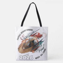 Football 2026 Tote Bag – Mexico USA Canada Design トートバッグ
