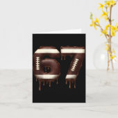 Football 67 Funny Six Seven 6 7 Meme  カード (黄色い花)