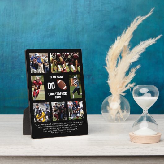 Football 7 photo collage team name フォトプラーク (側面)