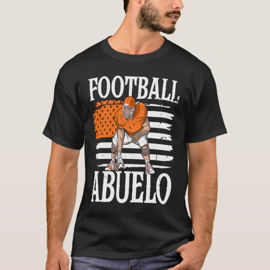 Football Abuelo Grandpa Grandfather Tシャツ (正面)