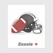 Football and Football Helmet シール (シート)