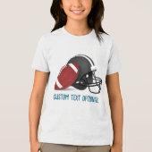 Football and Helmet トライブレンドＴシャツ (正面)