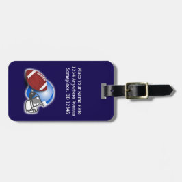 Football and Helmet personalized ラゲッジタグ