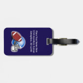 Football and Helmet personalized ラゲッジタグ (裏面横)