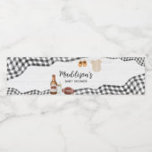 Football Baby Shower ペットボトルラベル (シングルラベル)