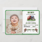 Football Baby Shower | 小さなオールスターがやってくる 招待状 (正面)