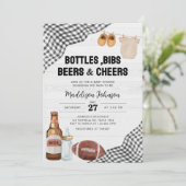 Football Baby Shower 招待状 (スタンド正面)