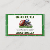 Football Baby Shower | A Little All Star Is On His エンクロージャーカード (正面)