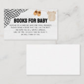 Football Baby Shower Books for Baby エンクロージャーカード (正面/裏面)
