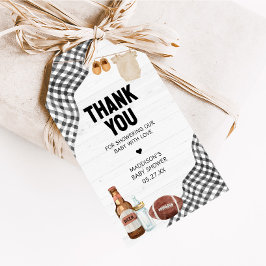 Football Baby Shower Favor Tags ギフトタグ