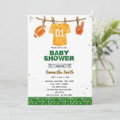 Football baby shower invitation 招待状 (スタンド正面)