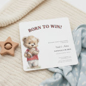 Football Baby Shower Invitation | Born to Win セーブザデート
