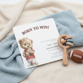Football Baby Shower Invitation | Born to Win セーブザデート