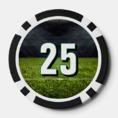 Football Bachelor Party Last Down ポーカーチップ (裏面)