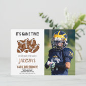 Football Balls Football Birthday Invitations photo 招待状 (スタンド正面)