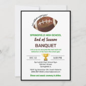 Football Banquet 招待状 (正面)