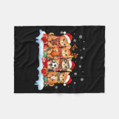 Football Baseball Basketball Player Funny Srt Chri フリースブランケット (正面(横))