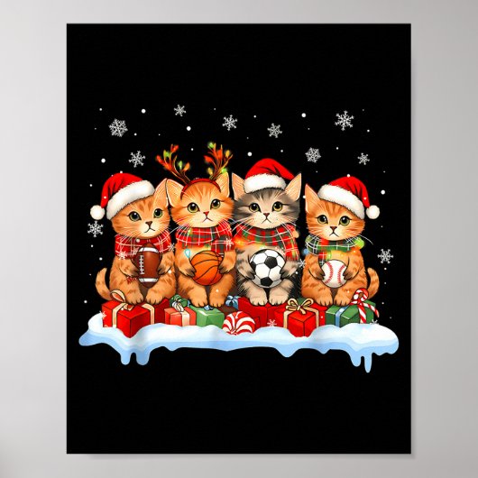 Football Baseball Basketball Player Funny Srt Chri ポスター (正面)