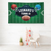 Football birthday party backdrop 横断幕 (インサイチュ)