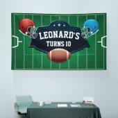 Football birthday party backdrop 横断幕 (トレードショー)