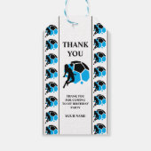 Football Birthday Party, Football Girl Player  ギフトタグ (裏面)