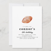 Football Birthday Party Invitation  招待状 (正面)