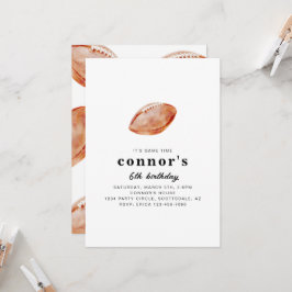 Football Birthday Party Invitation  招待状