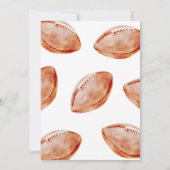 Football Birthday Party Invitation  招待状 (裏面)