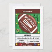 Football Birthday Party Invitation 招待状 (正面)