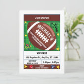 Football Birthday Party Invitation 招待状 (スタンド正面)