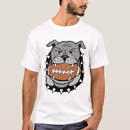 football_bulldog_color tシャツ (正面)