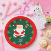 Football Christmas Holiday Party ペーパープレート (パーティー)