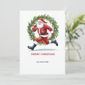 Football Christmas with Santa Claus シーズンカード (スタンド正面)