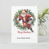 Football Christmas with Santa Claus シーズンカード (スタンド正面)