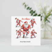 Football Christmas with Santa Claus シーズンカード (スタンド正面)