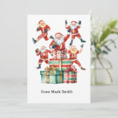 Football Christmas with Santa Claus シーズンカード (スタンド正面)