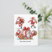 Football Christmas with Santa Claus シーズンポストカード (スタンド正面)