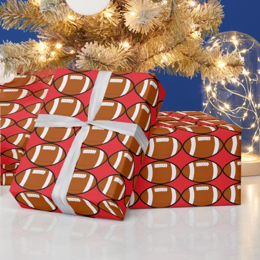 FOOTBALL CHRISTMAS WRAPPING PAPER ラッピングペーパー (クリスマス)