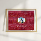 Football Coach Appreciation Collage Team Signature ポスター