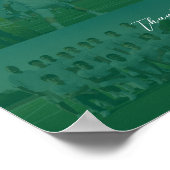 Football Coach Appreciation Collage Team Signature ポスター (角)