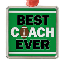 Football Coach BEST COACH EVER Sports Christmas