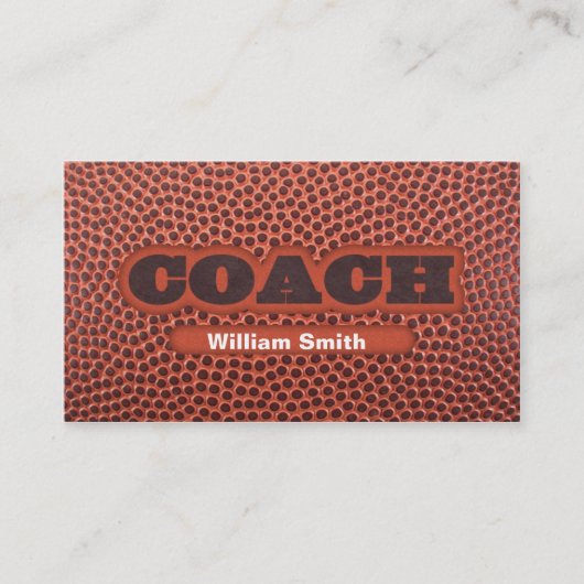 Football Coach business card 名刺 (正面)