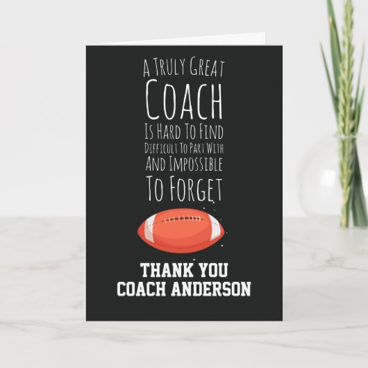 Football Coach Cards From The Team Best Ever  カード (正面)